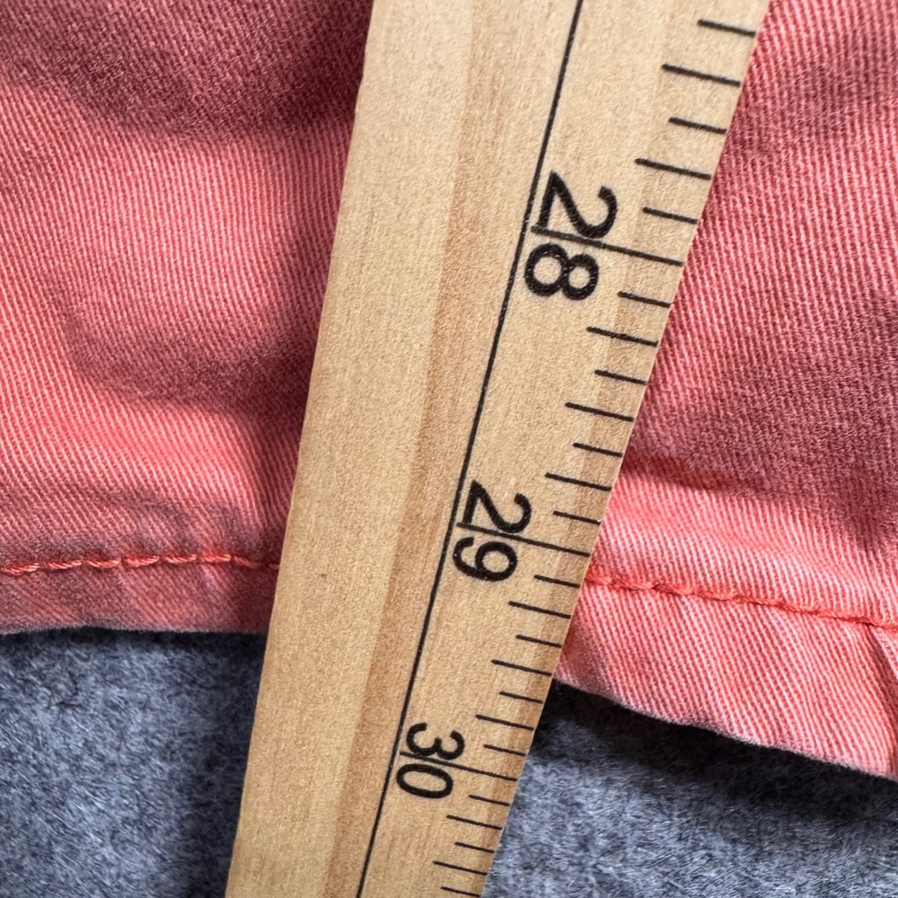 JcPenny Skinny Pants Womens 8 Coral Pink‎ Mid Rise Chino Stretch Twill - Picture 4 of 13
